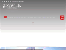 Tablet Screenshot of poshproductionslv.com